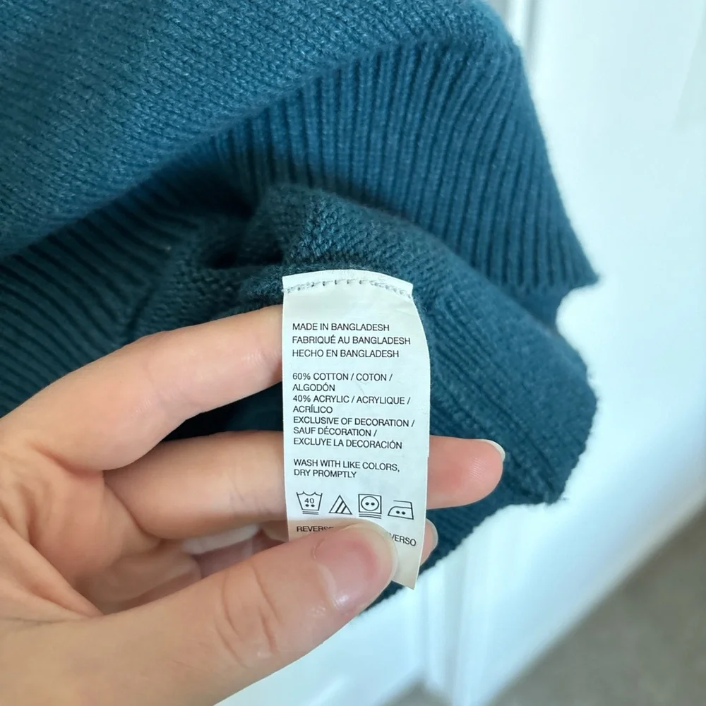 Izod Blue V-Neck Sweater Size Large - Picture 5 of 5